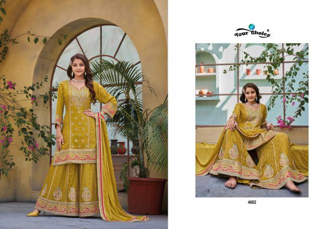 Olive By Your Choice Heavy Wedding Wear Sharara Readymade Suits Wholesale Market In Surat